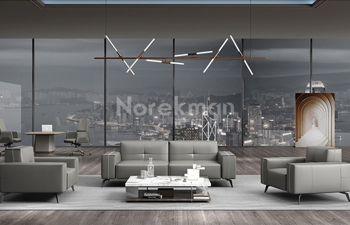 诺尔卡曼办公沙发：为企业办公接待空间注入活力与创造力